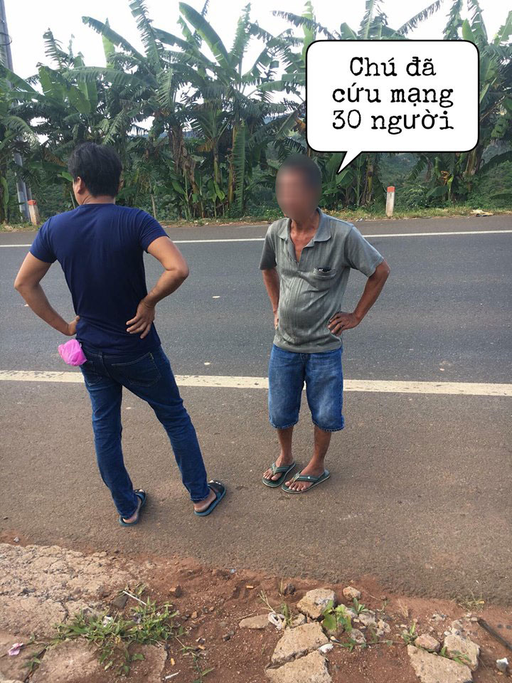 Người đàn ông trong ảnh khẳng định mình không có hành động như trong câu chuyện trên mạng