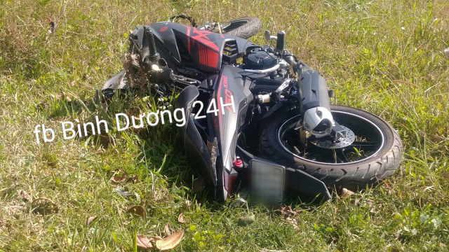 Chiếc Yamaha Exciter do nạn nhân điều khiển