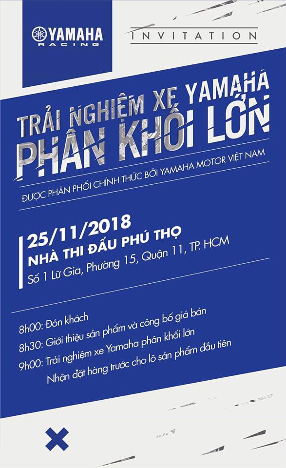 Giấy mời tham gia chương trình từ Yamaha Việt Nam Giấy mời tham gia chương trình từ Yamaha Việt Nam