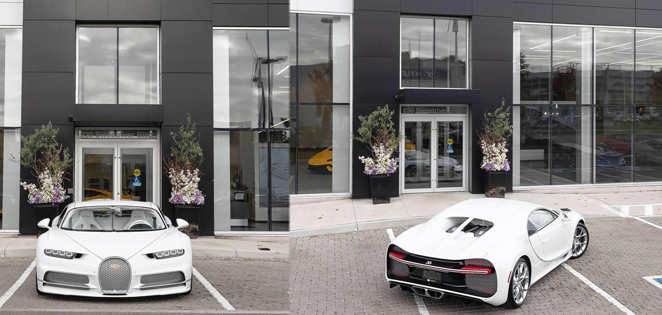 Vẻ đẹp của Bugatti Chiron màu trắng đầu tiên trên thế giới