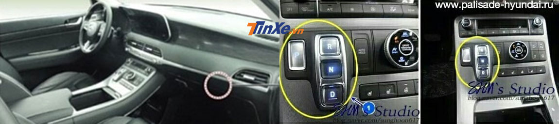 4 nút bấm P, N,R và D trên cụm điều khiển trung tâm