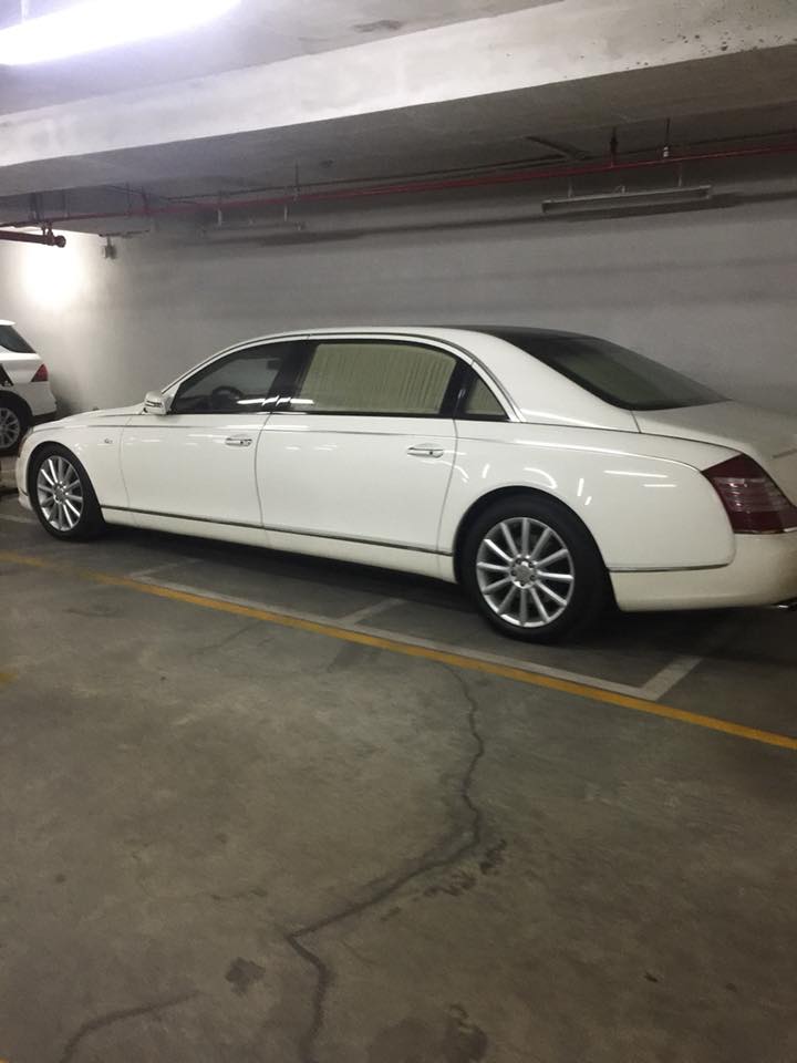 Đây là 1 trong 5 chiếc Maybach 62S màu trắng có mặt tại Việt Nam