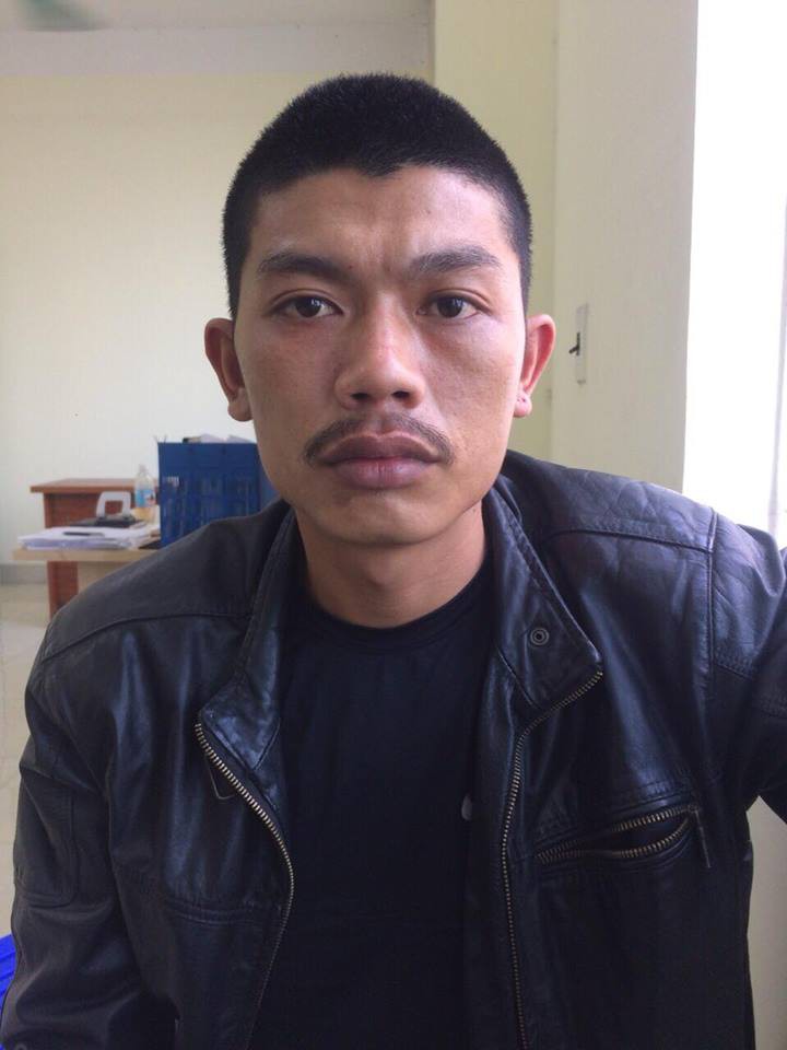 Trần Văn Cảm tại cơ quan công an