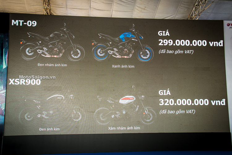 Giá xe Yamaha MT-09 (Ảnh: Motosaigon) Giá xe Yamaha MT-09 (Ảnh: Motosaigon)