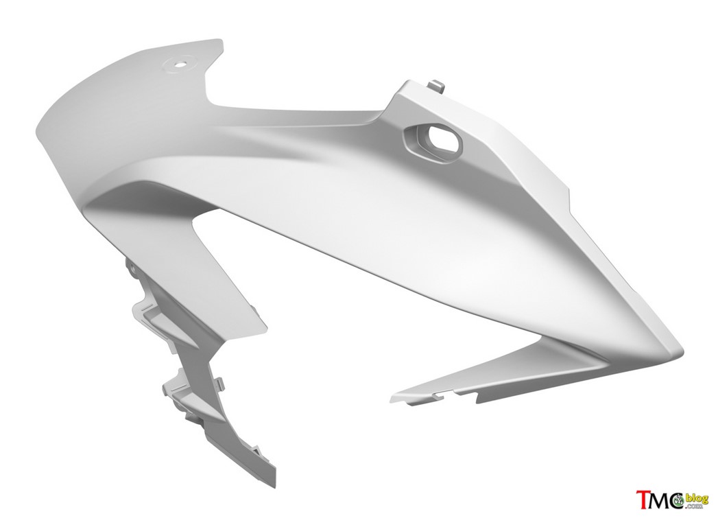 Thiết kế phần nhựa nối giữa dàn đầu và bình xăng, cánh gió được làm mới hoàn toàn với các đường nét táo bạo và khỏe khoắn hơn trước. Thiết kế phần nhựa nối giữa dàn đầu và bình xăng, cánh gió được làm mới hoàn toàn với các đường nét táo bạo và khỏe khoắn hơn trước.