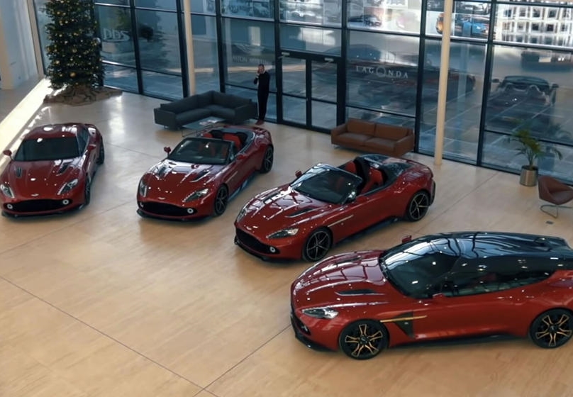 4 chiếc Aston Martin Vanquish Zagato đại gia bí ẩn đến từ Scotland mua đều có chung màu sơn đỏ Lava