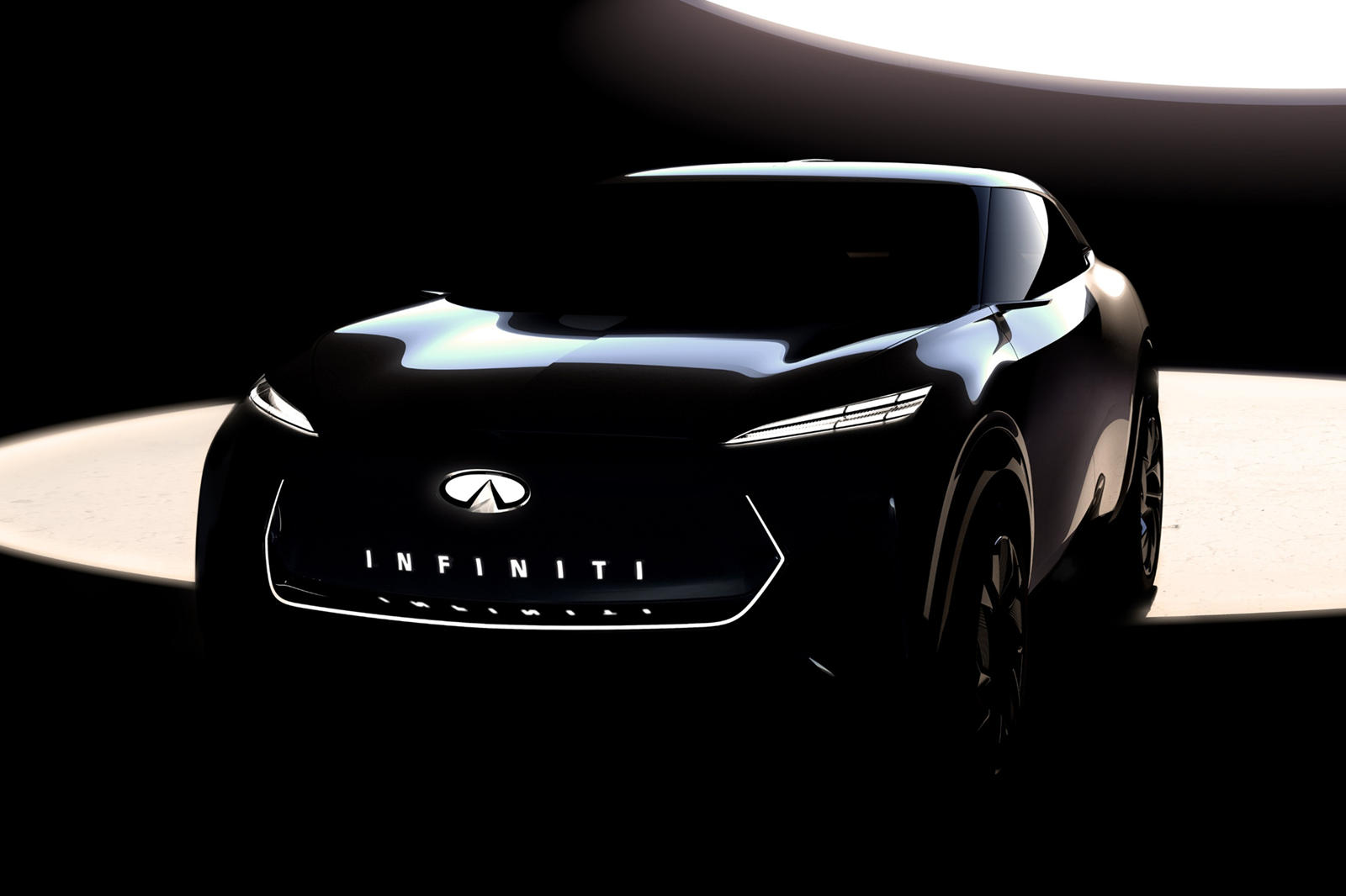 Hình ảnh úp mở đầu tiên về mẫu concept SUV điện mới của Infiniti