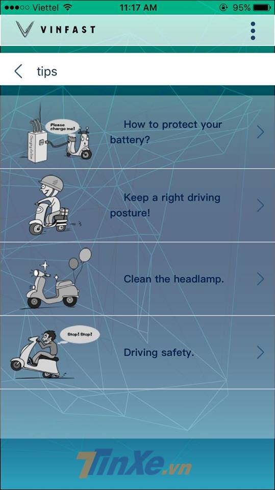 Bên trong ứng dụng, toàn bộ ngôn ngữ sử dụng tiếng Anh, chưa được Việt hóa