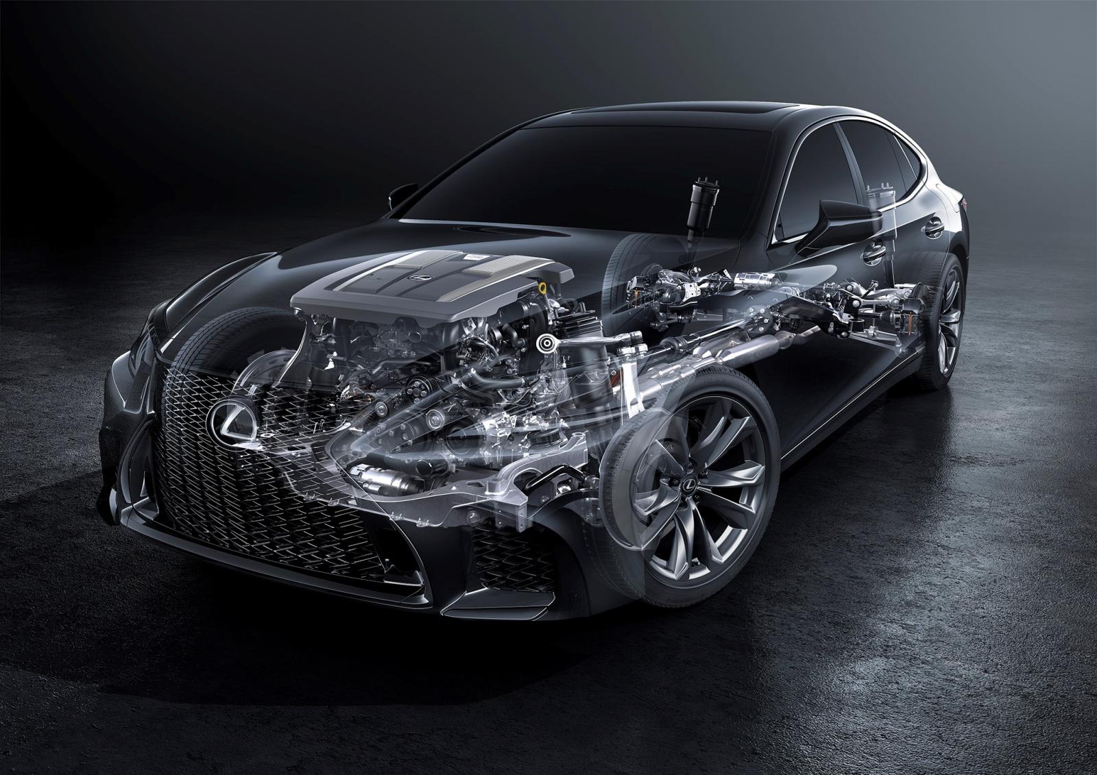 Động cơ turbo V6 3.5L của Lexus LS 500 2019