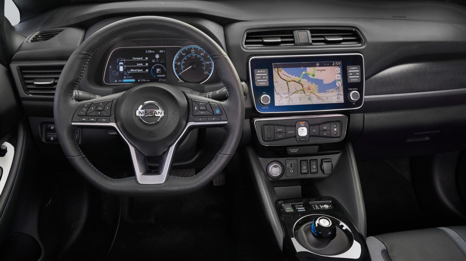 Hệ thống thông tin giải trí trên Nissan Leaf E+