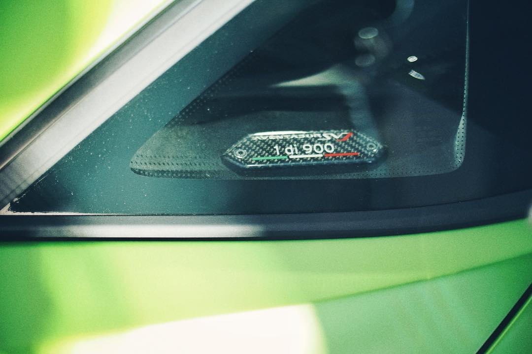 Số ký hiệu của chiếc siêu xe Lamborghini Aventador SVJ ra mắt ở Thái Lan 