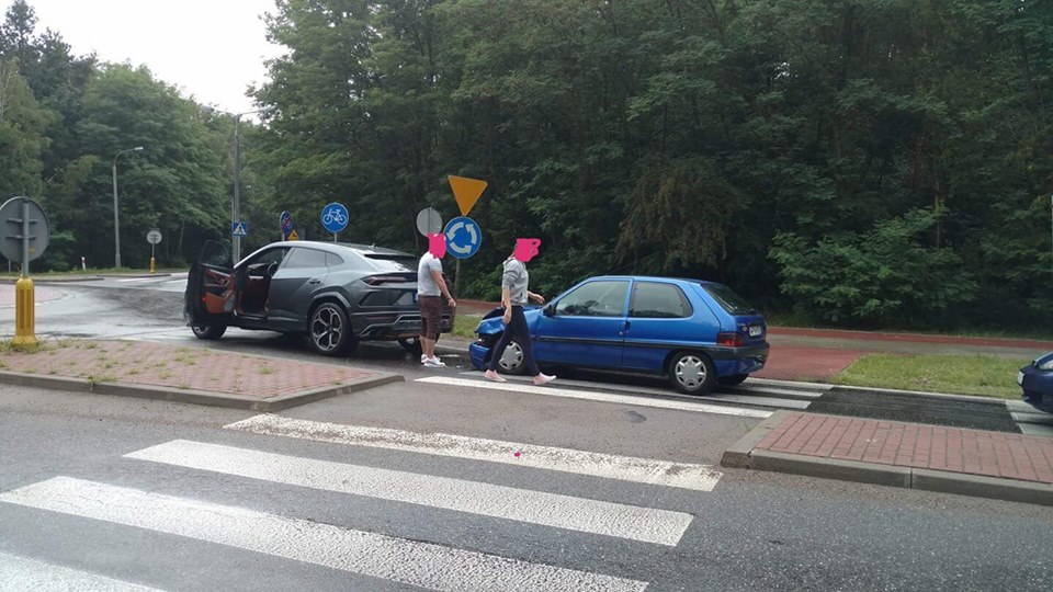 Hiện trường vụ tai nạn của chiếc Lamborghini Urus vào hồi tháng 7 năm ngoái