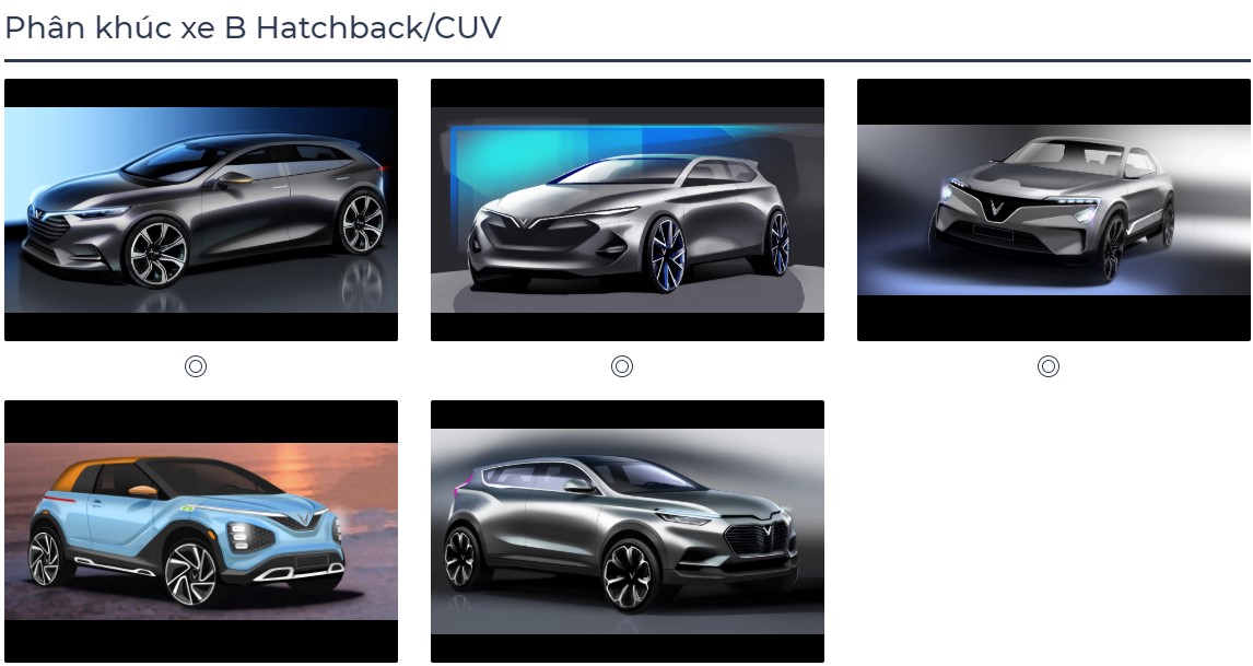 Thiết kế xe hatchbach/CUV VinFast Pre Thiết kế xe hatchbach/CUV VinFast Pre