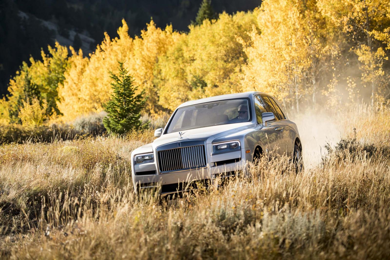 Một chiếc Rolls-Royce Cullinan trong sự kiện lái thử ở Wyoming, Mỹ