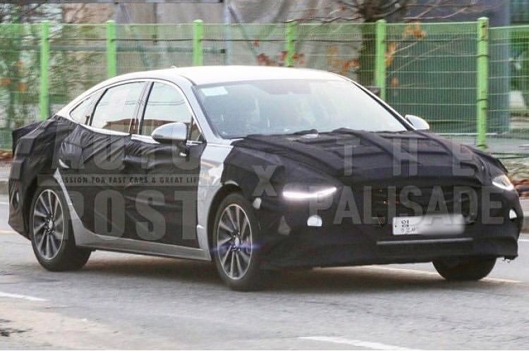 Hyundai Sonata 2020 chạy trên đường thử Hyundai Sonata 2020 chạy trên đường thử