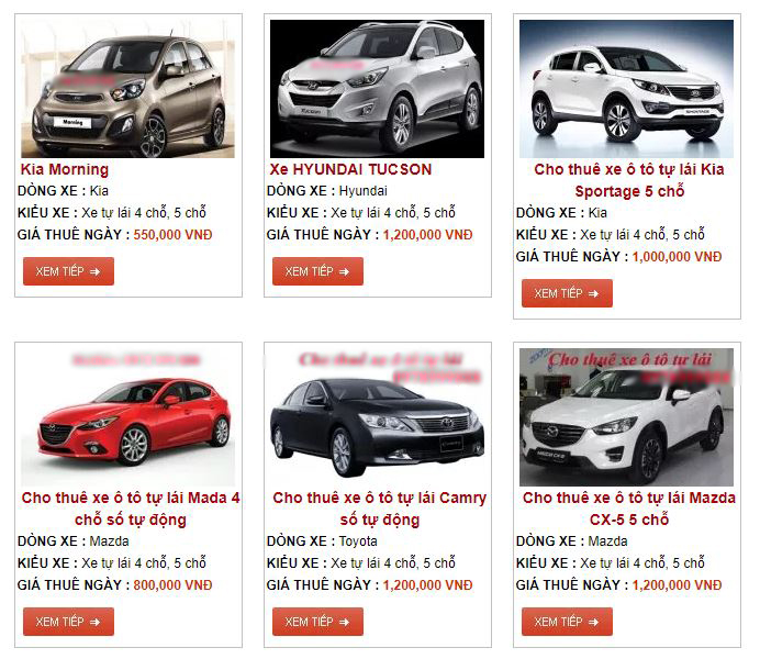 Giá thuê xe tự lại dao động từ 500.000 đồng – 1,5 triệu đồng/ngày tùy theo từng loại xe nhưng thông thương các cơ sở cho thuê sẽ có gói 10 ngày cho khách hàng mướn trong dịp Tết Giá thuê xe tự lại dao động từ 500.000 đồng – 1,5 triệu đồng/ngày tùy theo từng loại xe nhưng thông thương các cơ sở cho thuê sẽ có gói 10 ngày cho khách hàng mướn trong dịp Tết