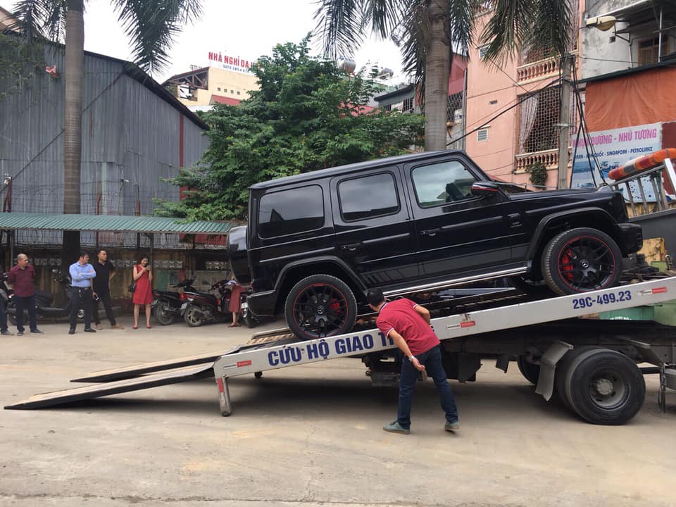 Chiếc Mercedes-AMG G63 Edition 1 2019 ở Hoà Bình được vận chuyển từ một công ty nhập khẩu tư nhân về