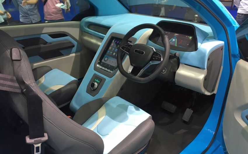 Bên trong nội thất của mẫu concept ô tô điện đô thị Bên trong nội thất của mẫu concept ô tô điện đô thị