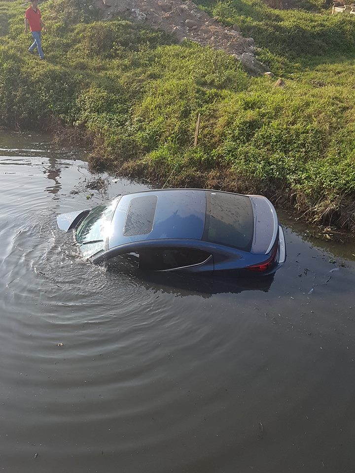 Hiện trường vụ tai nạn của chiếc Mazda3