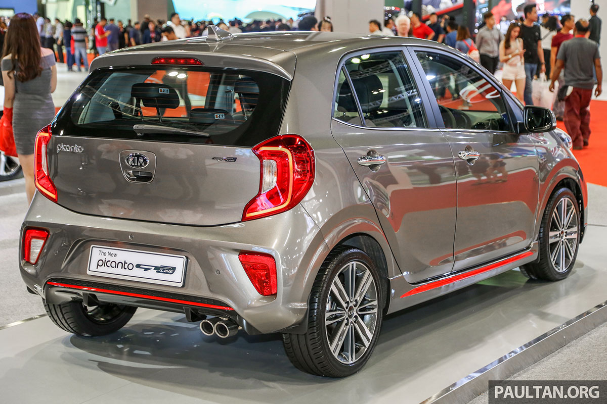 Kia Picanto GT-Line 2019 đi kèm bộ khuếch tán sau hầm hố