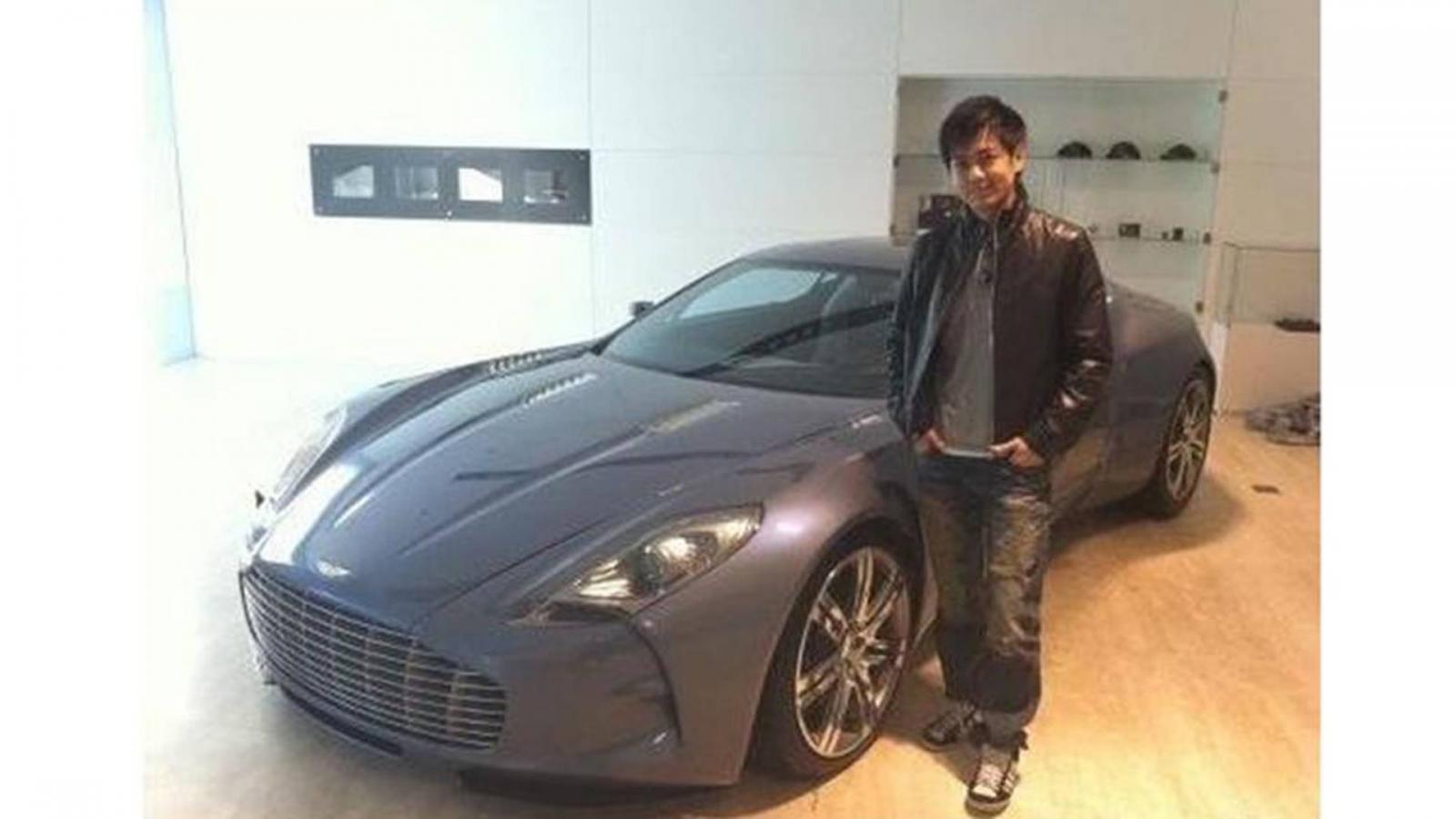 Lâm Chí Dĩnh chụp cùng Aston Martin One-77 Lâm Chí Dĩnh chụp cùng Aston Martin One-77