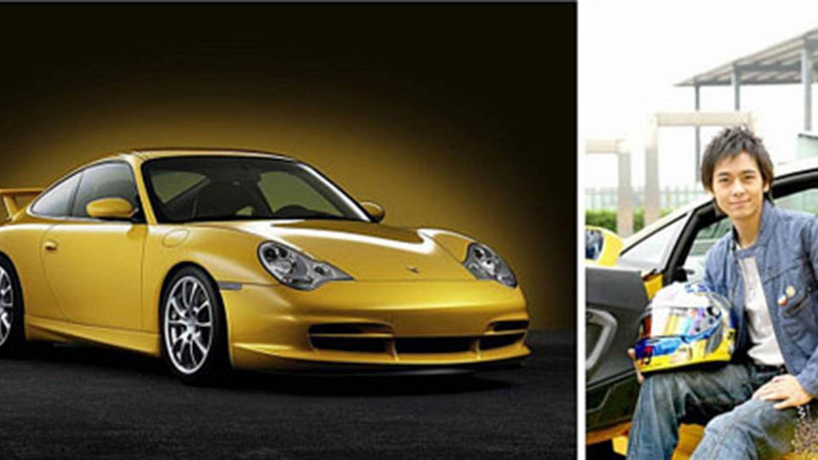 Cận cảnh chiếc Porsche 996 màu vàng của Lâm Chí Dĩnh Cận cảnh chiếc Porsche 996 màu vàng của Lâm Chí Dĩnh