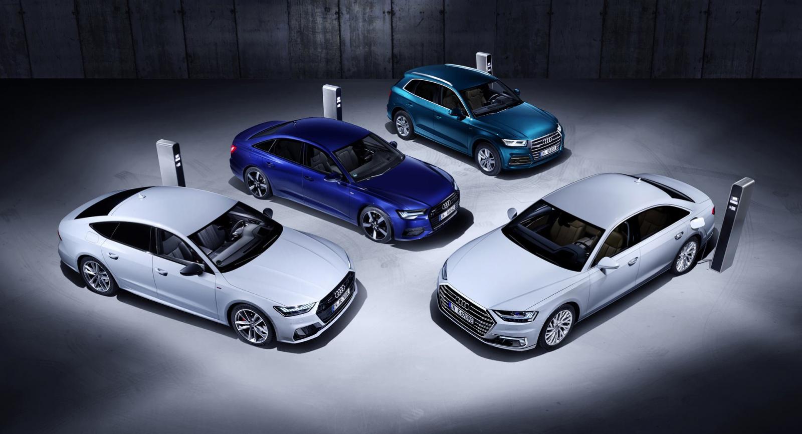 Audi chính thức phát hành hình ảnh chính thức của Q5, A6, A7 và A8 plug-in hybrid