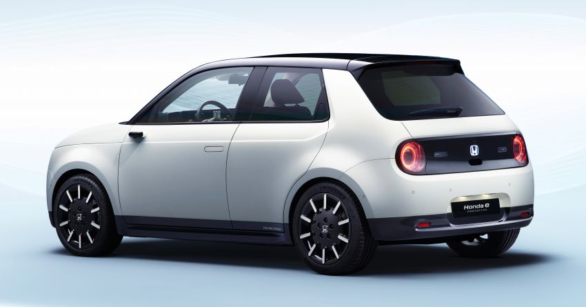 Góc nhìn phía sau của Honda e Prototype