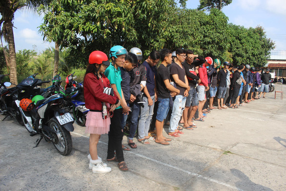 Nhiều đối tượng tham gia đua xe và cổ vũ đua xe đã bị bắt