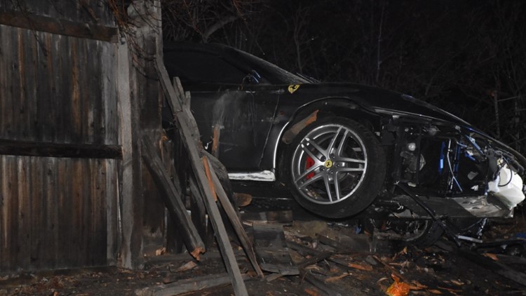 Hiện trường vụ tai nạn của chiếc Ferrari F430