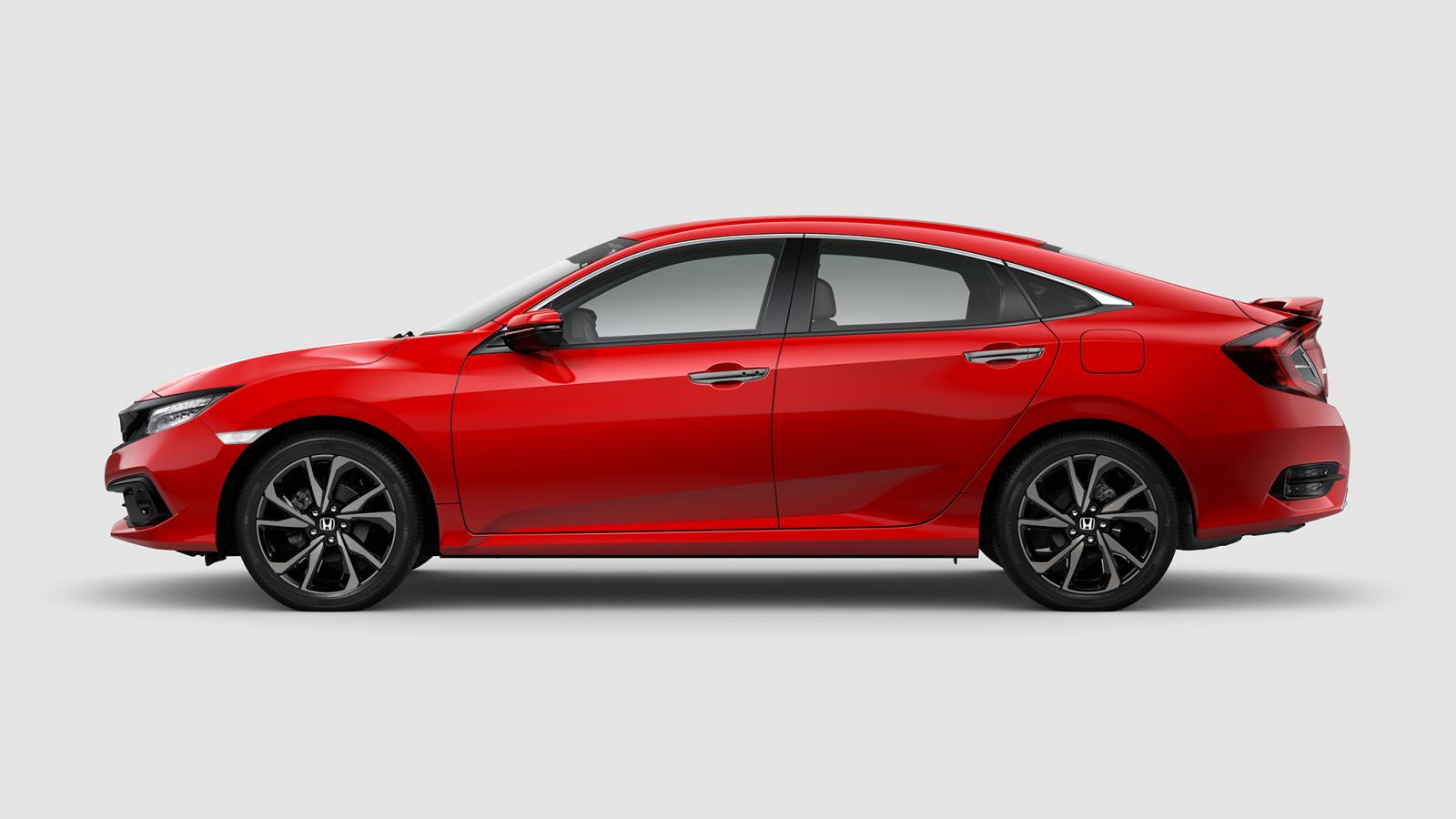 Màu sơn mới với tên gọi đỏ đam mê của Honda Civic Turbo 2019.
