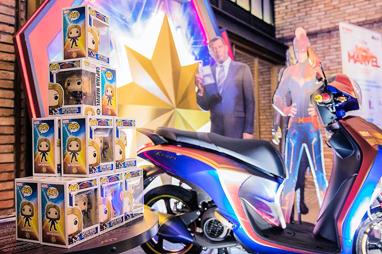 Chiếc xe Yamaha Janus phiên bản Captain Marvel đặc biệt