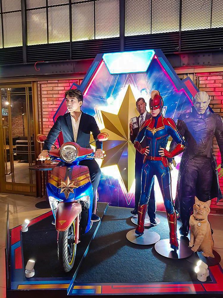 Chiếc xe Yamaha Janus phiên bản Captain Marvel đặc biệt