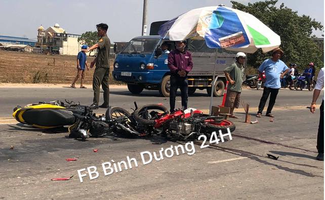 Hiện trường vụ tai nạn (Nguồn: Facebook)