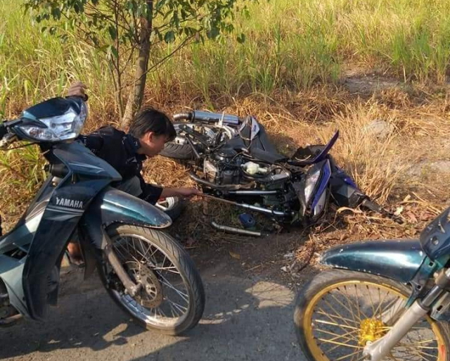 Chiếc Honda Winner 150 trong vụ tai nạn Chiếc Honda Winner 150 trong vụ tai nạn