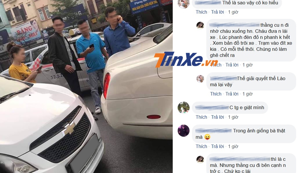 Thông tin vụ tai nạn do chủ chiếc Chevrolet Spark chia sẻ