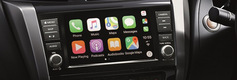 Màn hình 8 inch của hệ thống thông tin giải trí trong Nissan Navara 2019 Màn hình 8 inch của hệ thống thông tin giải trí trong Nissan Navara 2019