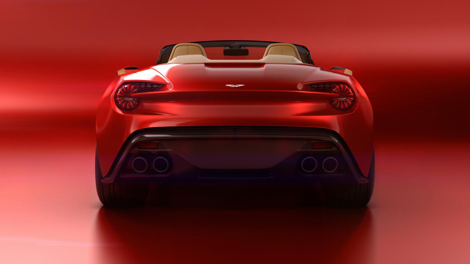 Cụm đèn hậu ấn tượng của Aston Martin Vanquish Zagato Volante