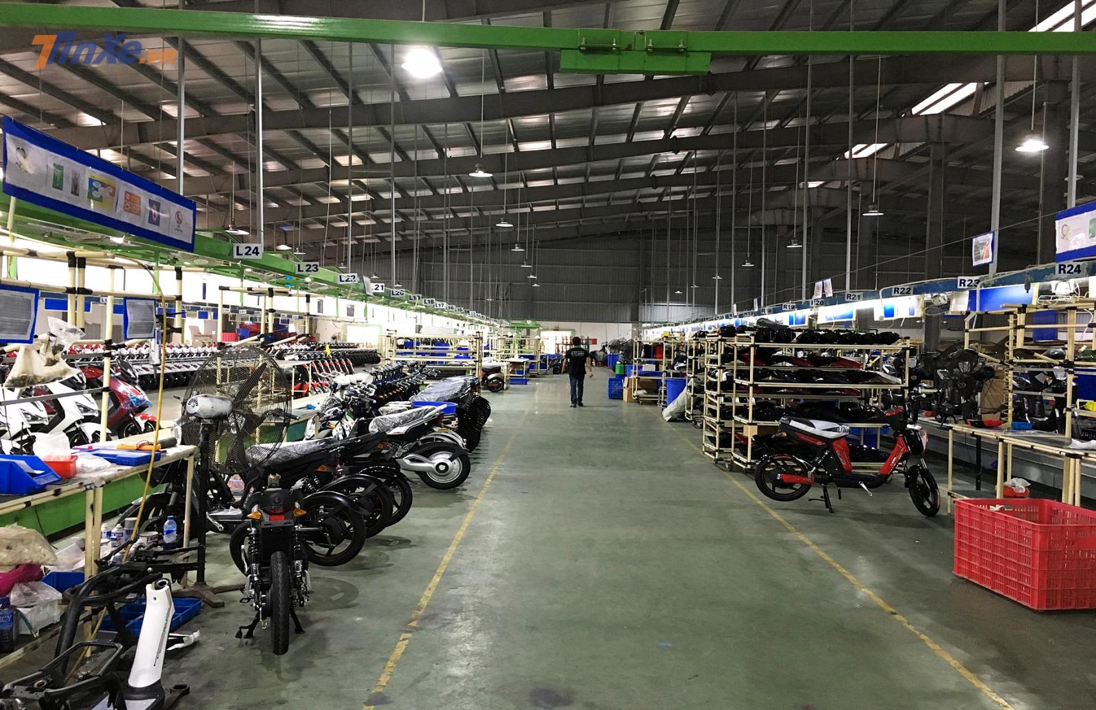 Tất cả được sắp xếp khoa học và theo trình tự, đây là nhà máy lắp ráp các mẫu xe máy điện của Pega Tất cả được sắp xếp khoa học và theo trình tự, đây là nhà máy lắp ráp các mẫu xe máy điện của Pega