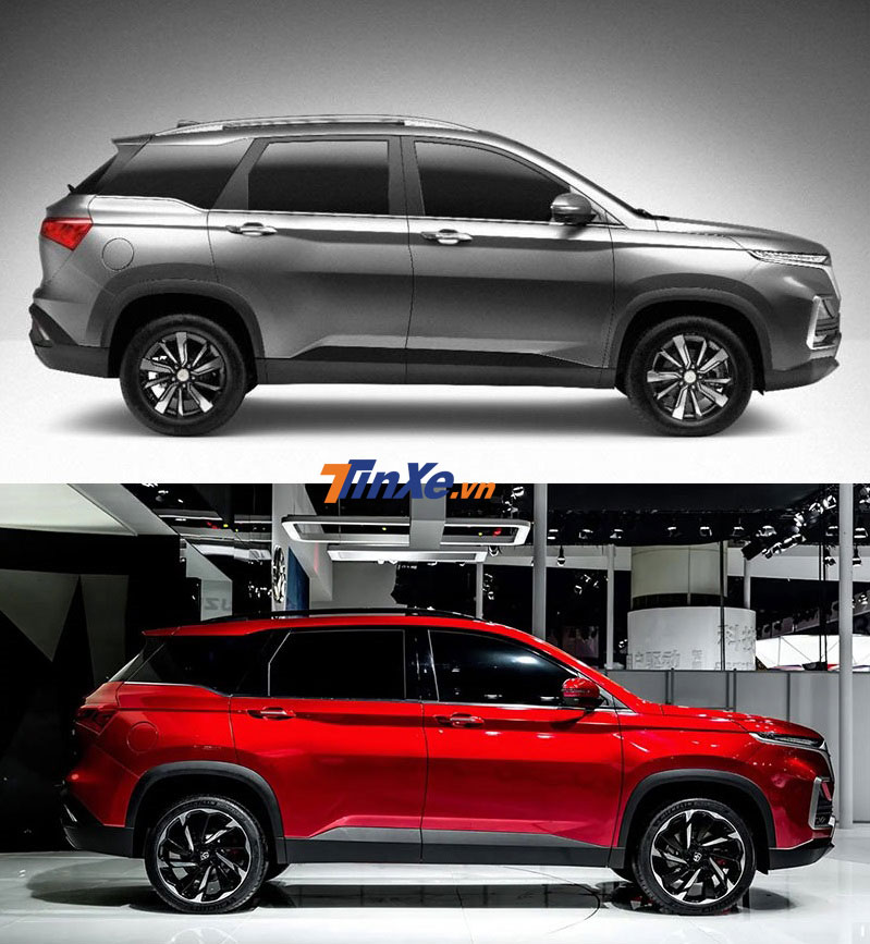 So sánh thiết kế sườn xe của Chevrolet Captiva 2019 bản Thái Lan và Baojun 530