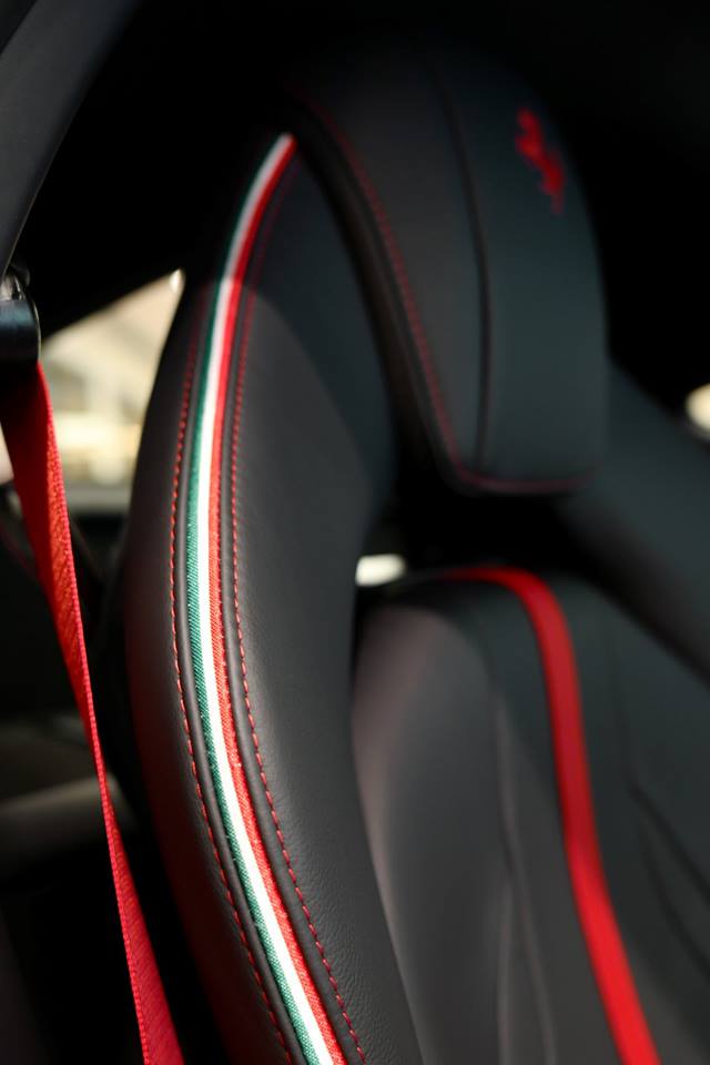 Ghế da Arredo CS20 đi kèm sọc 3 màu xanh lá cây, trắng và đỏ Ghế da Arredo CS20 đi kèm sọc 3 màu xanh lá cây, trắng và đỏ