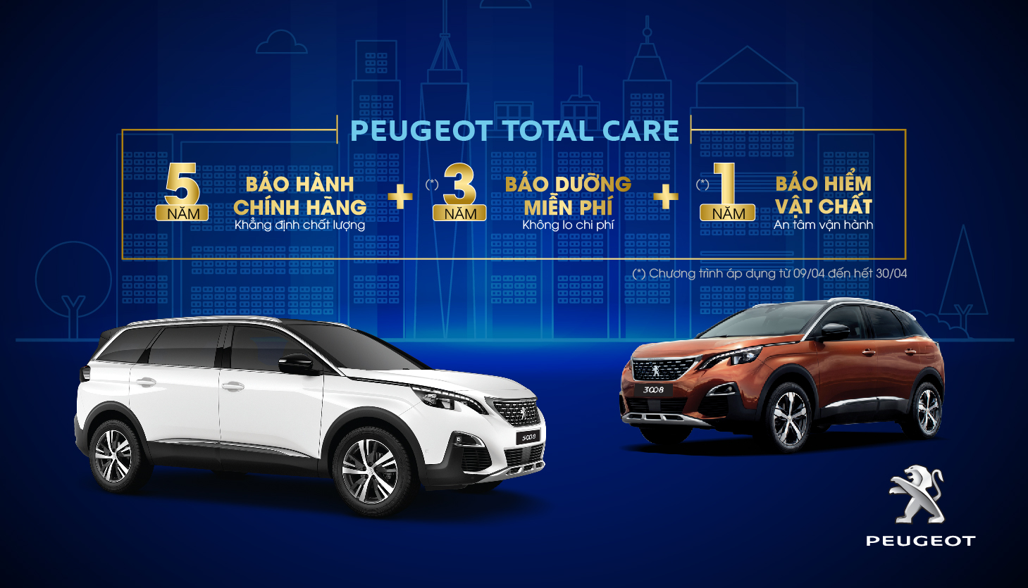 Chương trình ưu đãi của Peugeot Việt Nam trong tháng 4 Chương trình ưu đãi của Peugeot Việt Nam trong tháng 4
