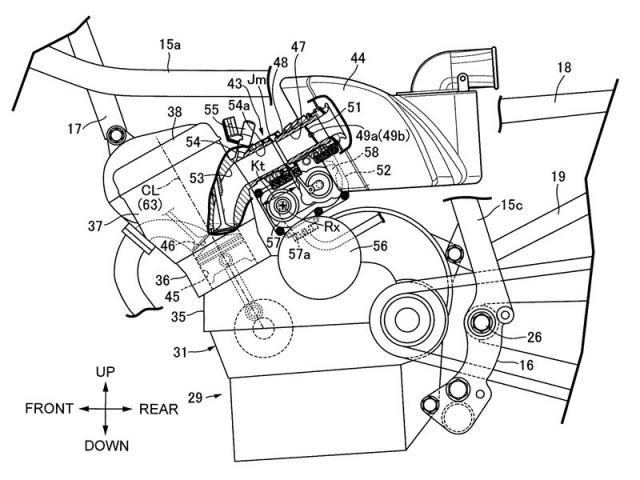 Bố trí hệ thống phun xăng trên Honda CBX thế hệ mới