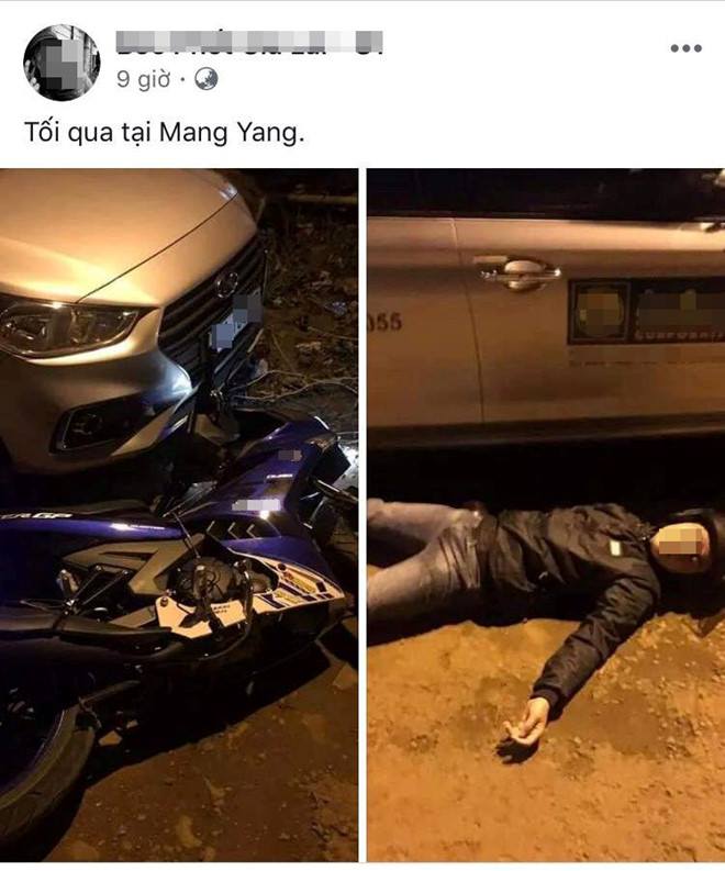 Bức ảnh được chia sẻ lên Facebook của nam thanh niên tại Gia Lai Bức ảnh được chia sẻ lên Facebook của nam thanh niên tại Gia Lai