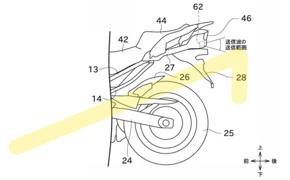 Một cảm biến khác cũng được bố trí ở đuôi xe Một cảm biến khác cũng được bố trí ở đuôi xe