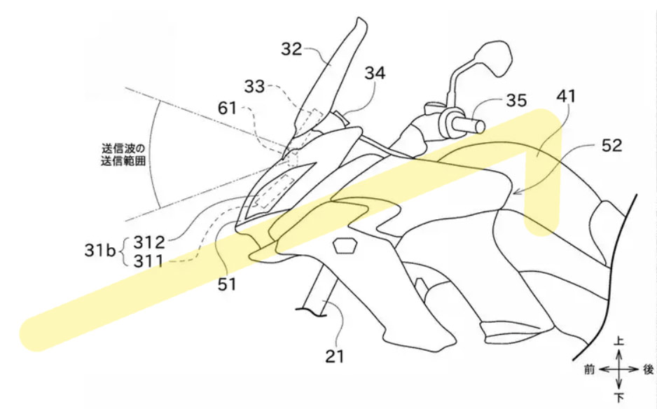 Đầu xe được bố trí một cảm biến Đầu xe được bố trí một cảm biến