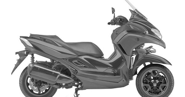 Xe mang thiết kế maxi-scooter của XMax 300 và thiết kế 3 bánh nghiêng khi vào của của Tricity Xe mang thiết kế maxi-scooter của XMax 300 và thiết kế 3 bánh nghiêng khi vào của của Tricity