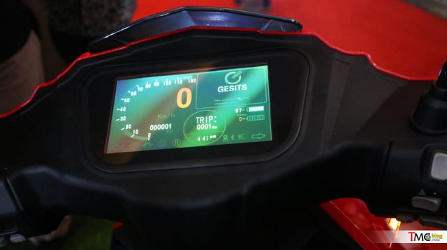 Bảng đồng hồ màn hình màu của Gesits Bảng đồng hồ màn hình màu của Gesits