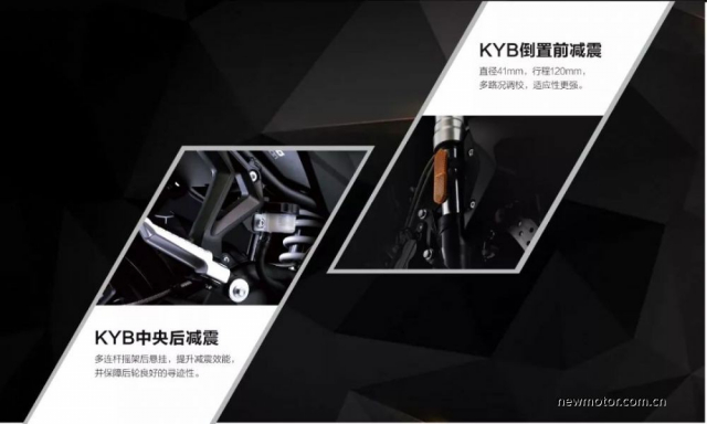 Phuộc giảm xóc hiệu KYB được trang bị trên mẫu xe Promise 500R