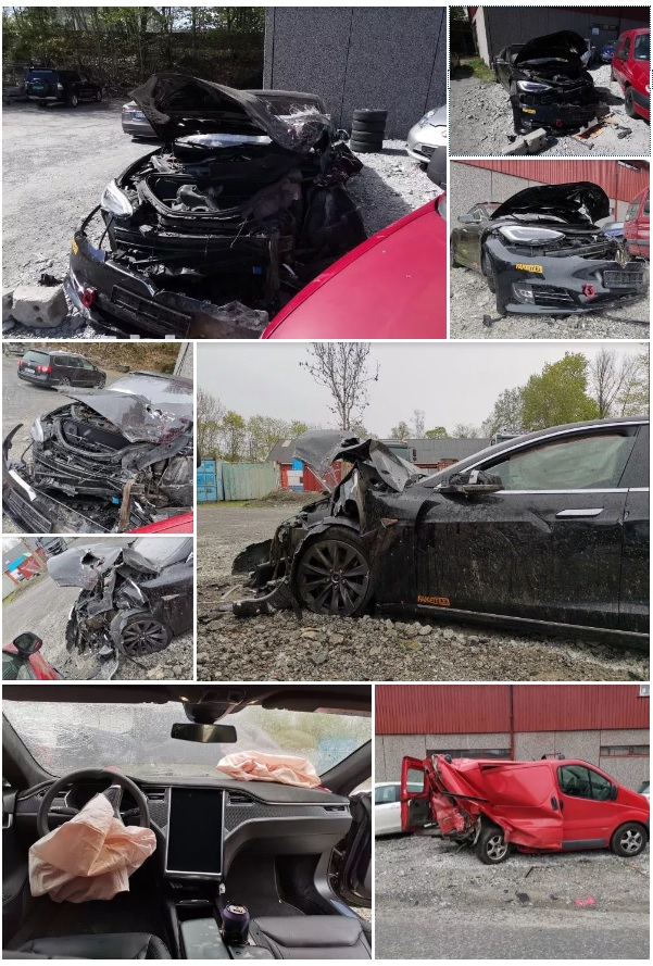 Chùm ảnh hậu quả vụ tai nạn được anh Peder Hulthin chia sẻ